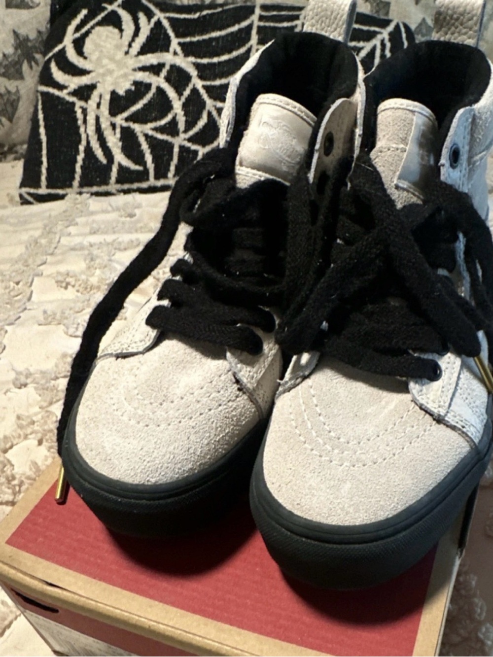 SK8-HI Platform MTE Moonbeam/Black suede Sneakers